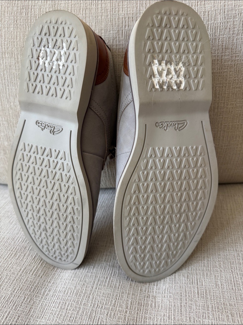 Clarks Men's Light Taupe Suede Derby Shoes - Picture 5 of 5